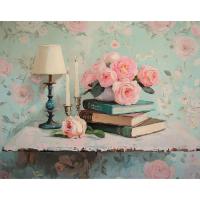 RUOPOTY-pintura por números Diy para adultos, Kits de flores, cuadro artístico de pared, Kit de pintura por números, manualidades para decoración del hogar - details 0