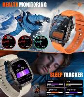 2025 Nuevo reloj inteligente militar para exteriores Pantalla AMOLED HD de 1,96 pulgadas, linterna LED, llamada Bluetooth, frecuencia cardíaca y presión arterial 100+ Modo deportivo Reloj inteligente resistente al agua - details 1