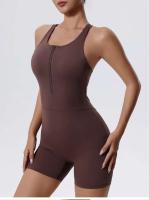 Ropa deportiva con cremallera para mujer, corsé corto de Lycra para mujer, ropa de entrenamiento, conjunto de gimnasio, ropa deportiva - details 7