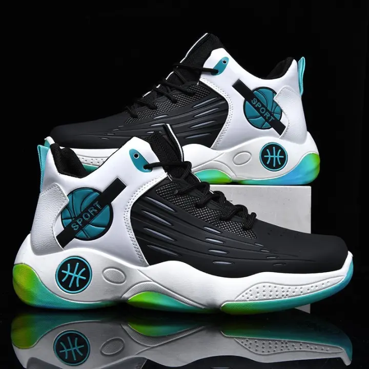 Zapatillas de Baloncesto para Hombre, zapatos de media caña, con cordones, antideslizante, nuevo, 2024 - 1