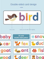 Alfabeto Inglés de madera, juguetes educativos de aprendizaje de palabras de ortografía para niños, juegos de rompecabezas - details 11