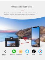 Cámara digital 4k mini, 48MP, personal en miniatura, 30fps, wi-fi, zoom 16x, profesional - details 7
