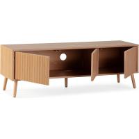 Mueble TV Lluvia 3 Puertas Color Roble, 130 cm (Ancho) 40 cm (Profundidad) 45 cm (Altura) - details 3