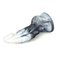 Silicona líquida de colores mezclados, gran simulación con forma irregular, tapón anal vestibular, pene falso para productos de mujer - details 15