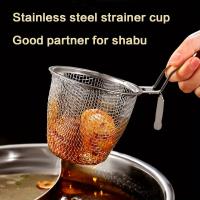 Cucharada de Acero Inoxidable para Shabu Shabu Cucharada de Malla Fina con Mango - details 1