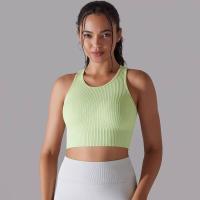 Sujetador deportivo para mujer, ropa interior, hilo sexy, informal, a rayas, sin costuras, top para gimnasio - details 32