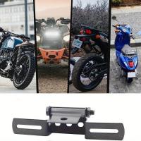 Soporte de Matrícula de Motocicleta Plegable Universal Soporte de Luz Trasera Ajustable para Reemplazo - details 6
