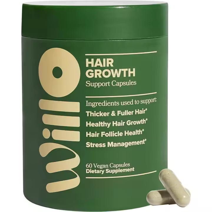 Cápsulas de Soporte para Crecrecimiento del Cabello Nutrición para Cabello Grueso y Largo para Mujeres Vitaminas para Pérdida de Cabello y Delgadez - 1