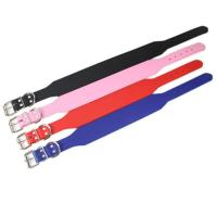 Collares de cuero de microfibra para perros, correas ajustables para el cuello de mascotas de 5cm de ancho, Collar duradero con forma de pez L-3XL para perros medianos y grandes - details 11