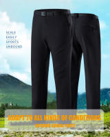 LNGXO Pantalones de Senderismo Secado Rápido, Impermeables, Elasticidad - details 3
