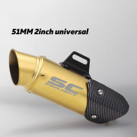 Conversión de motocicleta C15 tubo de escape Universal dorado biselado 450SR 800NK NINJA400 CBR400R - details 5
