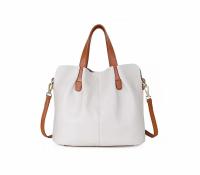 Bolso de piel auténtica para mujer, bandolera de hombro de diseñador de lujo, Color sólido, a la moda - details 7