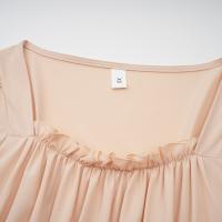 2025 nuevo vestido de verano de manga de burbuja pequeño cuello cuadrado medio y largo vestido de hadas de manga corta de cintura alta vestido de estilo retro francés - details 4