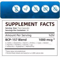 Nueva actualización 𝐁𝗣𝐂 157 cápsulas de péptidos, 𝐁𝗣𝐂-157 Pro - 1000 mcg, suplemento sin OGM, sin gluten, nuevo compuesto protector 157, 60 cápsulas - details 2