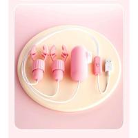 Embalaje privado SEX Pinzas para pezones Vibrador Masajeador de senos Masturbador femenino Lengua Lamiendo Succión Estimulador del clítoris Juguete sexual vibratorio para - details 9