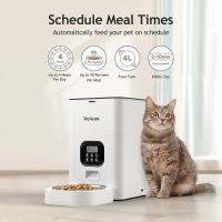 Comederos automáticos para gatos - Comedero temporizado para mascotas para gatos y perros con dispensador de alimentos secos, bolsa desecante, control de porciones programable, 4 comidas diarias, grabadora de voz de 10 segundos - details 1