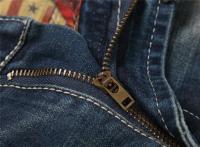 Nuevos pantalones vaqueros rasgados para hombre, pantalones vaqueros informales a la moda, pantalones pitillo rectos de alta calidad, Color azul oscuro Vintage, Dropship para hombre - details 8