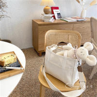 Bolso de lona portátil versión coreana, bolso de hombro multifuncional para madre y bebé - details 2