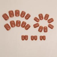 24pcs Uñas Postizas Cortas Y Redondas En Colores Sólidos Full Cover Desmontables Para Dedos De La Mano En Acrílico - details 8