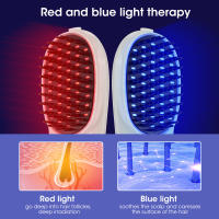 Cepillo de Masaje para Piel con Tecnología de Luz Azul y Roja Herramienta de Estilo Eléctrico para Prevención de Pérdida de Cabello y Crecimiento del Cabello - details 17