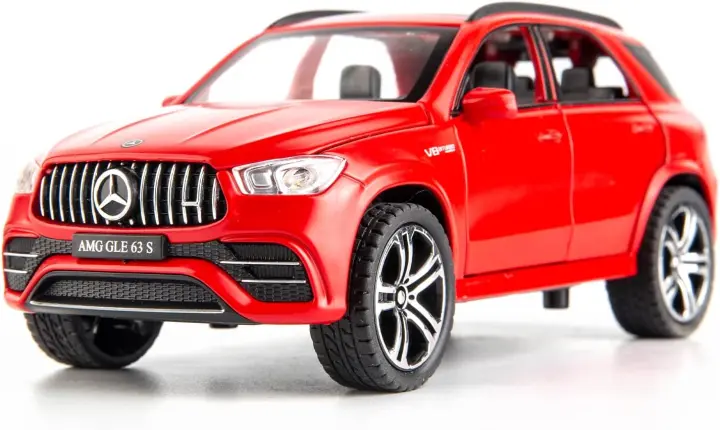 Mercedes-benz GLE 63S modelo de coche de aleación, 1:32, seis puertas, sonido y luz, tire hacia atrás, modelo de coche de juguete - 1