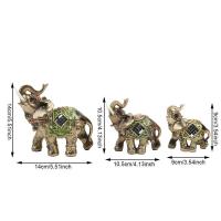 Estatua de adornos de resina de elefante, Feng Shui tradicional chino, artesanías de la suerte, muebles decorativos, decoraciones de escritorio para el hogar - details 13