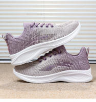 Zapatos de running mujeres 2024 casual suela suave zapatillas transpirables zapatos individuales fly weave mesh top zapatos venta al por mayo - details 14