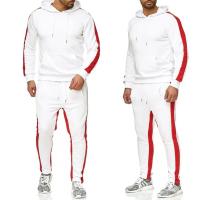 Traje informal para hombre, traje para correr para deportes al aire libre, sudadera con capucha y pantalones de chándal, moda 2025 - details 2