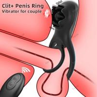 Anillo vibrador Leten, estimulador de clítoris, juguetes sexuales para parejas adultas para hombres, vibradores de rosa negra - details 0