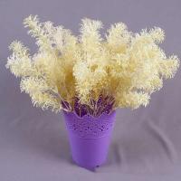 Corona de niebla de plantas artificiales, hojas de otoño falsas, plantas de plástico coloridas, hierba de loto, decoración de boda en el jardín - details 6