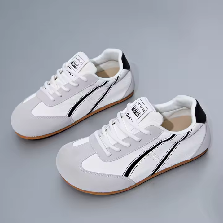 Zapatillas Blancas de Verano 2025 para Mujer Zapatos Casuales Transpirables con Suela Gruesa para Aumentar la Altura - 1