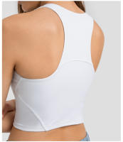 Sujetador Deportivo de Alta Cintura SHINBENE con Cojín para Mujeres Estilo Chaleco Inalámbrico para Gimnasio y Entrenamiento Tipo Tank Top con Sujetador Incorporado - details 11
