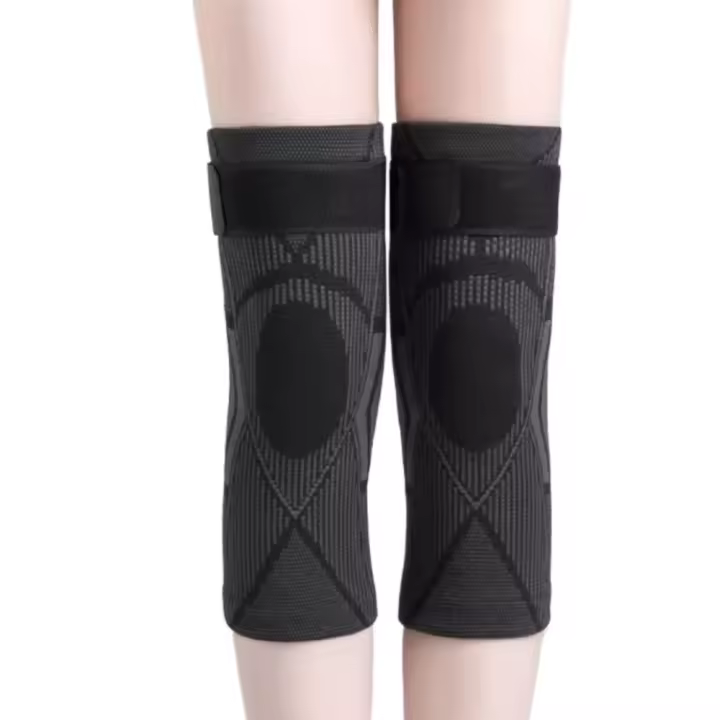 Rodillera deportiva antideslizante, protección de compresión, rodillera de compresión, equipo protector de nailon elástico, rodilleras para Fitness y gimnasio - 1
