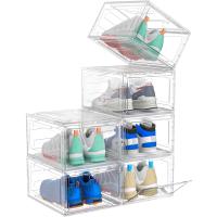 Organizador de Zapatos Cajas Transparentes Apilables de Plástico Paquete de 6 - details 5