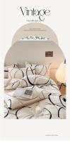 Juego de ropa de cama de algodón de alta calidad, funda de edredón individual, doble, tamaño Queen, juego de ropa de cama con estampado - details 6