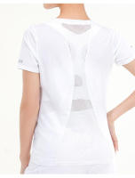 Camiseta deportiva de entrenamiento profesional de secado rápido, top delicado y transpirable, yoga de manga corta, innovadora - details 3