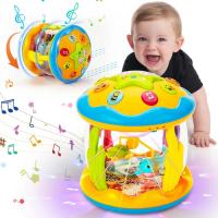 Proyector Rotativo de Oceanos Montessori Juguete Educativo Temprano para Bebés con Música Luz - details 2