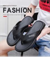 Novedad de verano, chanclas de PVC a la moda, zapatillas juveniles antideslizantes de Color sólido con Clip para la playa con punta abierta, zapatillas para hombre - details 1