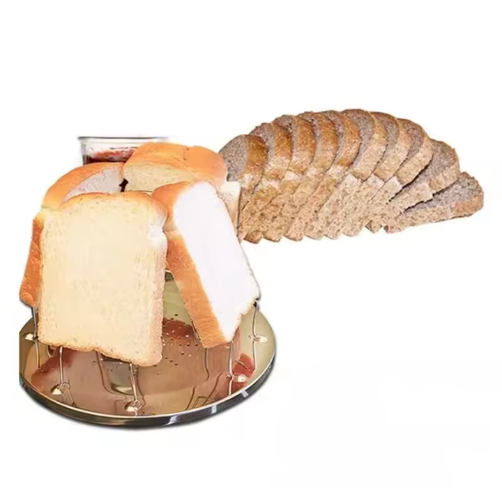 Bandeja Plegable de Acero Inoxidable Portátil 4 Slices para Cocina al Aire Libre con Estufa de Gas - 1