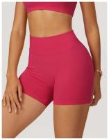 Pantalones cortos deportivos mejorados de cintura alta para yoga sin costuras para mujer, utilizados para gimnasios y ciclismo - details 6