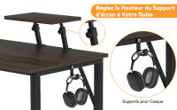 Rcynview  Escritorio de Computadora Estilo Clásico Cajón Utilidad Altura 75cm Ancho 80cm - details 2