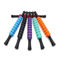 1PCS 9-Wheel Full Body Muscle Massager Roller Stick Acupressure Trigger Point Recovery Tool Deep Relax Gear Massage Stick - details 0