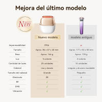 ANLAN Radiofrecuencia facial, Dispositivo de belleza RF multipolar, Lifting facial EMS, Reafirmación de la piel, Antiarrugas y antiedad, Masajeador de luz de 3 colores para el cuidado de la piel, Oro de 24 quilates - details 1