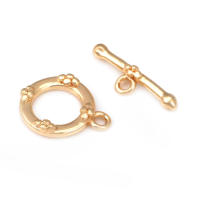 Pulsera de Tirantes Geométricos de Latón Dorado 18K Clasps para Hacer Joyería DIY - details 39