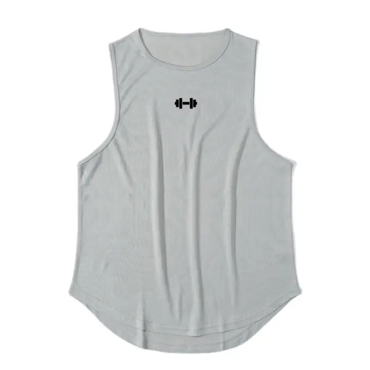 Summer Tank Top Mens Gym Fitness Training Clothing Quick Dry Silm Fit Bodybuilding Sleeveless Shirts Men Fashion Basketball Vest - 1