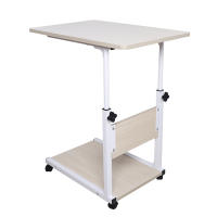 Mesa de Cara Ajustable de Altura Material Duradero, Belleza Contemporánea, Rendimiento Bueno para Hospital, Mesa de Sofá con Ruedas, Forma Rectangular, Ancho de 35cm, Profundidad de 55-80cm - details 6