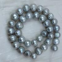 11-12mm grande A + grado gris Natural perla de agua dulce genuina fabricación de joyas sueltas cuentas al por mayor 15" - details 5