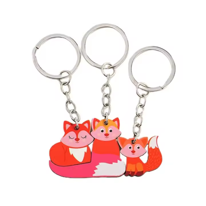 Llaves de Estilo Puzzle Set de 3 Llaveros Regalo Encantador para Novia o Novio Amantes de Animales - 1
