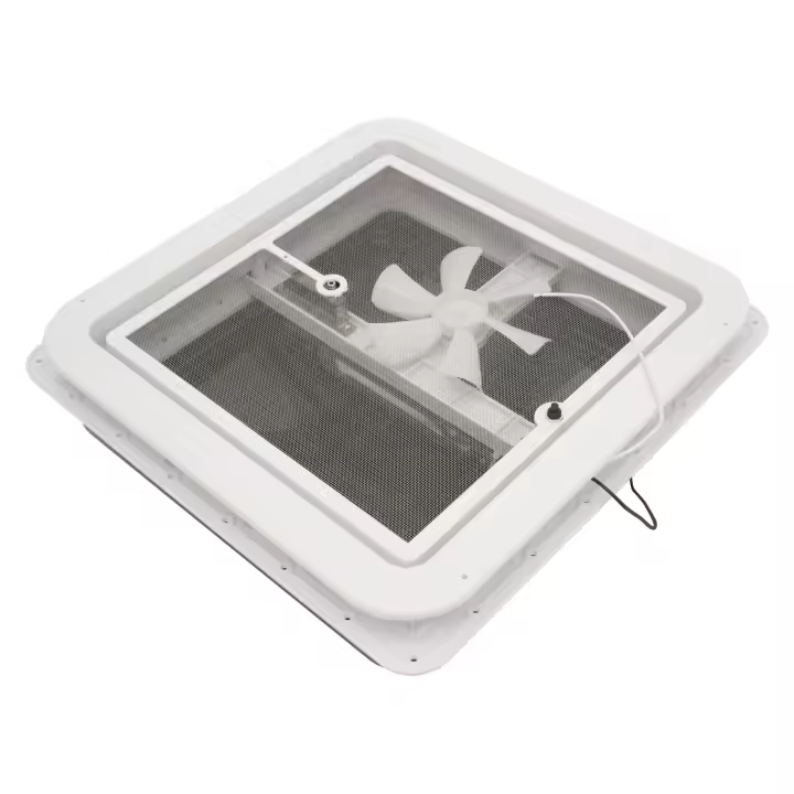 Tragaluz de ventilación de techo, sellador Dekalin de 42x42 cm + tornillos para caravanas o autocaravanas - 1
