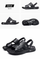 Sandalias de Cuero Genuino para Hombres Moda de Verano 2025 Zapatos de Playa de Doble Propósito - details 16